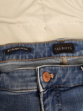Talbots Boot Cut Jeans in Medium Blue Denim